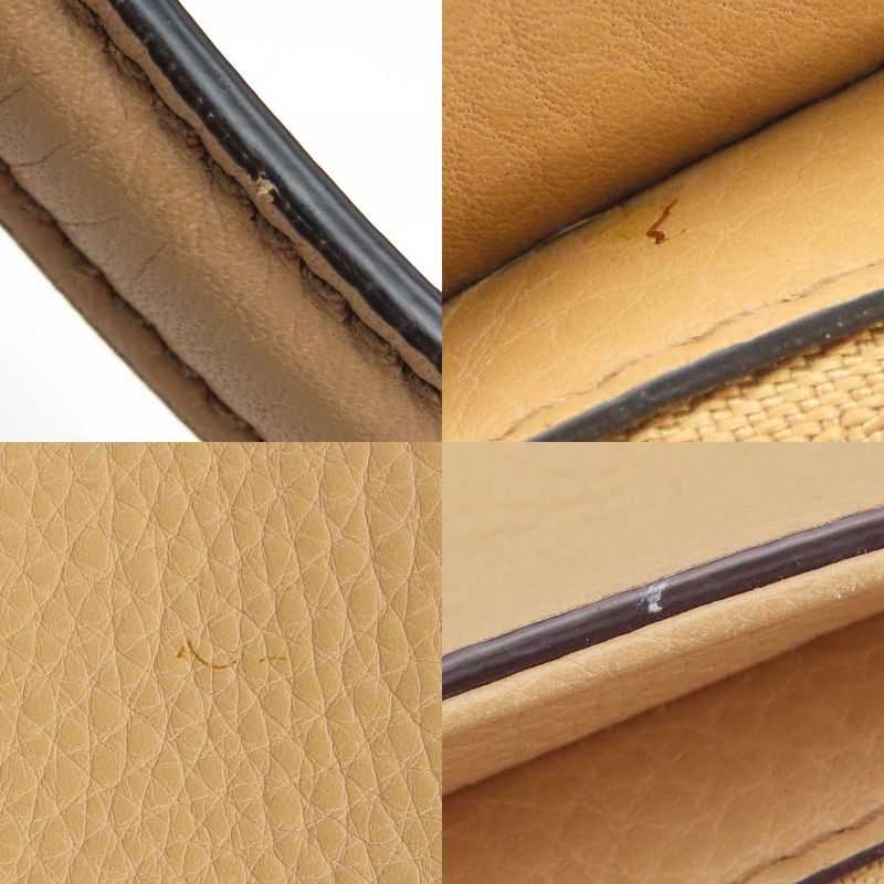 Gucci Handbag Soho Interlocking Tassel Leather Beige Gold Hardware 2-Way — view 4