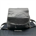 Chanel Jumbo CC Logo Mark Backpack Lambskin Black