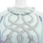 Hermes Palefroy Remix Palefroi Twill Laine Knit Scarf — view 5