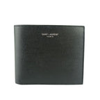 Saint Laurent Wallet Coin Case Bifold Black Leather Ultra