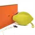 Hermes Pochette Citron Lemon Clutch Pouch Yellow