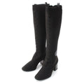 Hermes Knit Fontaine Long Boots Black 36