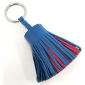 Hermes Bag Charm Carmen Tricolor Leather Blue