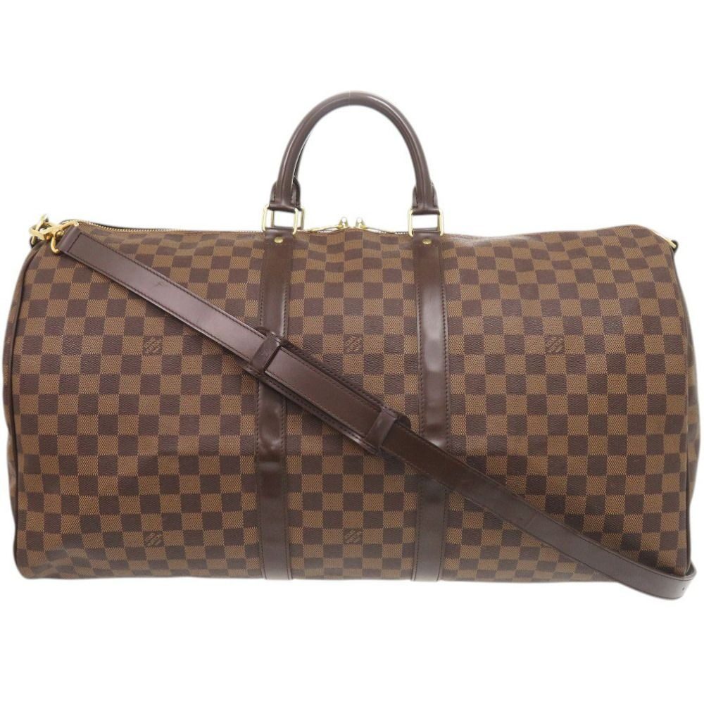 Louis Vuitton Keepall Bandouliere 55 Damier Boston Bag