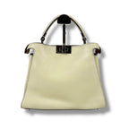 Fendi Peekaboo Essential 2-Way Top Handle Shoulder Bag Ivory Cream Ivorycream — view 3