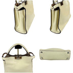 Fendi Peekaboo Essential 2-Way Top Handle Shoulder Bag Ivory Cream Ivorycream — view 4