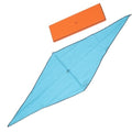 Hermes Cashmere and Silk Scarf Rhombus Blue