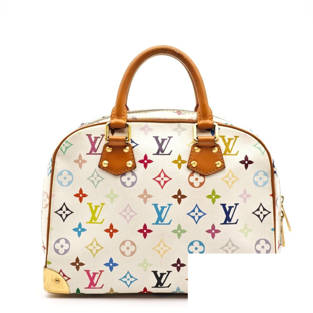 Louis Vuitton Monogram Multicolor Trouville White Handbag — view 3