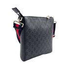 Gucci GG Supreme Small Leather Black Multicolor Shoulder Bag Silver — view 2