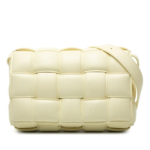 Bottega Veneta Maxi Intrecciato Padette Cassette Yellow Leather