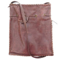 Saint Laurent Yves Vintage Drawstring Shoulder Bag Leather