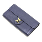 Louis Vuitton Bifold Long Wallet Portefeuille Lock Me Navy