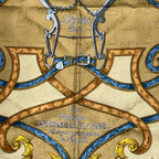 Hermes Scarf Silk Carre 90 L'instruction du Roy Imperial Studies Yellow — view 7