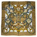 Hermes Scarf Silk Carre 90 L'instruction du Roy Imperial Studies Yellow