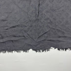 Louis Vuitton Shawl Monogram Silk Wool Gray Vintage Scarf — view 6