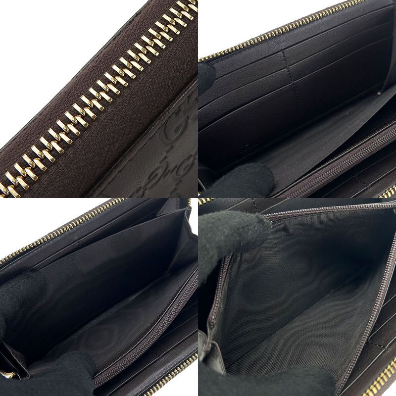 Gucci Long Wallet GG Leather Brown Dark Gold Hardware Guccissima — view 6