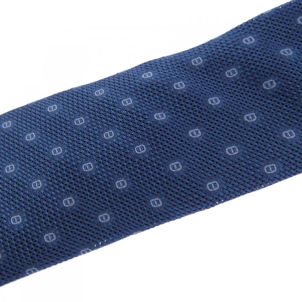 Hermes Necktie Tie Ties Navy — view 4