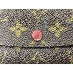 Louis Vuitton Monogram Portefeuille Emily Zipper Wallet Brown Rouge — view 3