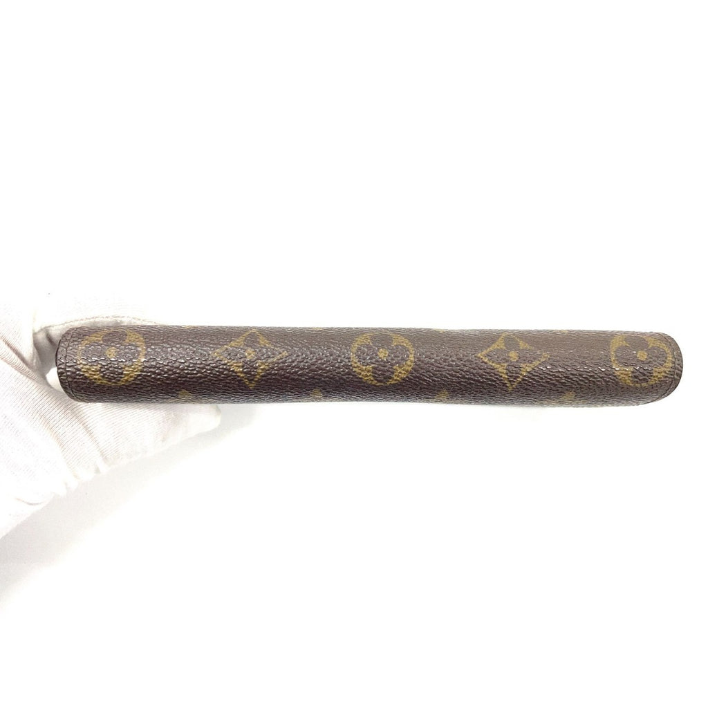 Louis Vuitton Monogram Portefeuille Emily Zipper Wallet Brown Rouge — view 4