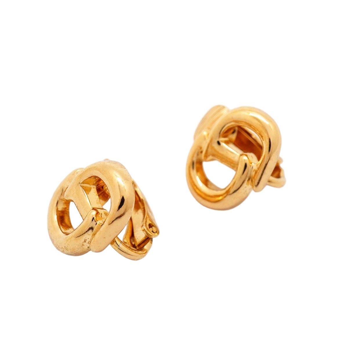 Dior Earrings CD Logo Gold Plated — view 2