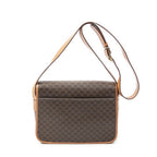 Celine g Square Flap Messenger Brown Macadam Canvas — view 5