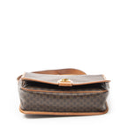 Celine g Square Flap Messenger Brown Macadam Canvas — view 6