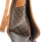 Celine g Square Flap Messenger Brown Macadam Canvas — view 7