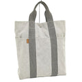 Hermes Tote New Fourre Tout Cabas Canvas Gray