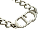 Christian Dior Chain Bracelet Bangle Accessories Jewelry CD Logo Metal Silver — view 7
