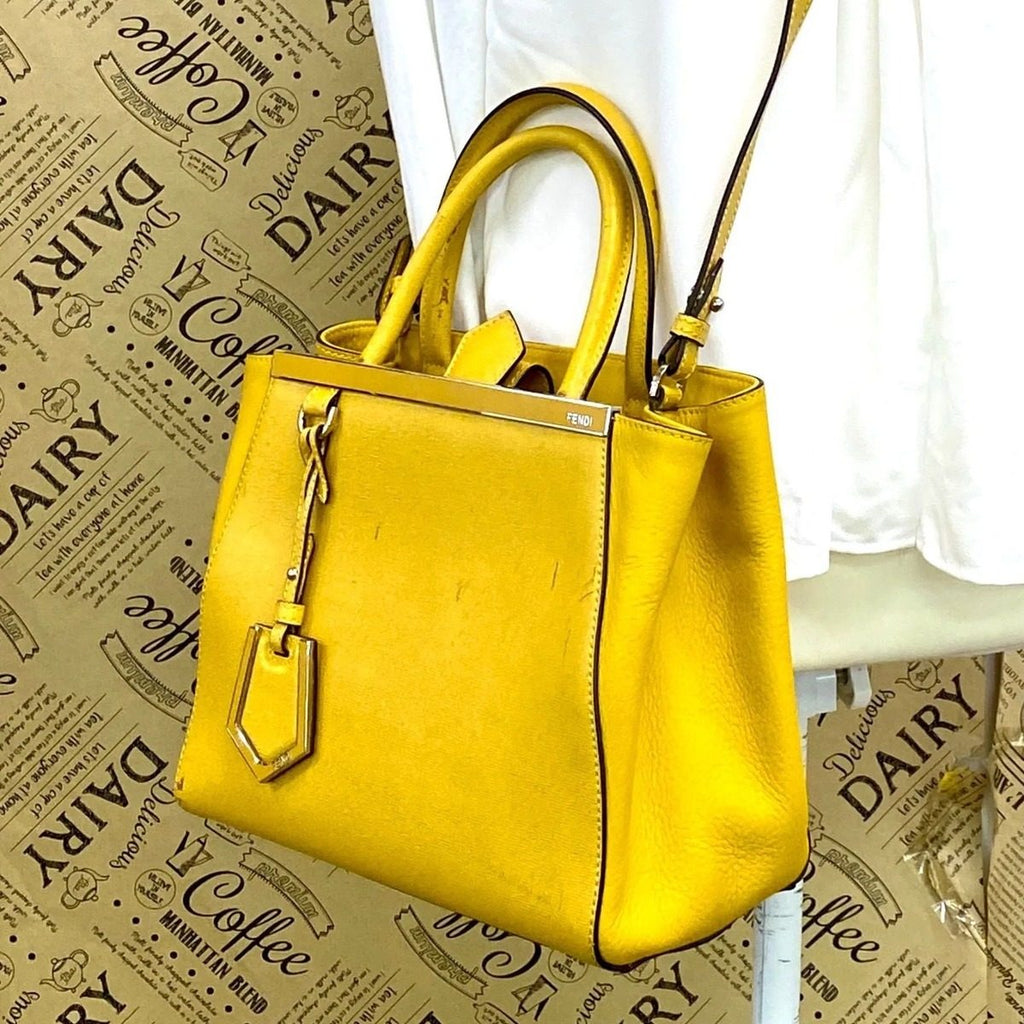 Fendi Tote Toujour Yellow Formal Travel — view 3