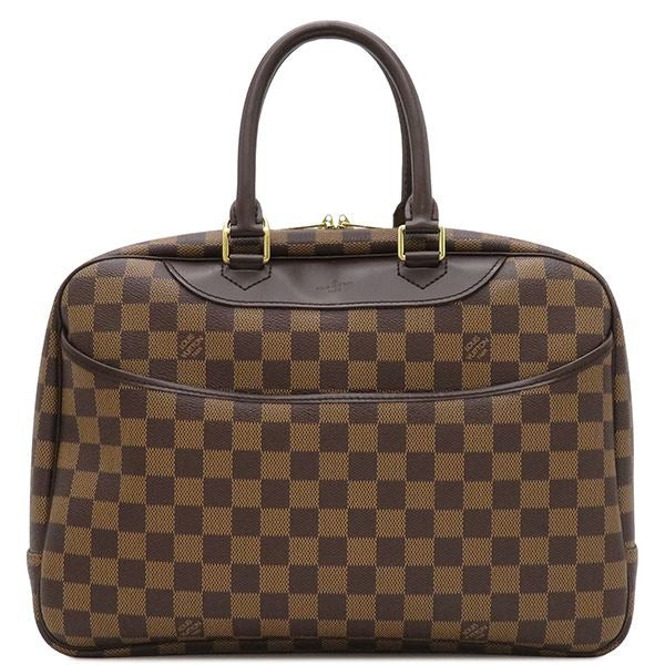 Louis Vuitton Handbag Beau Ring Vanity Deauville Damier Canvas Ebene