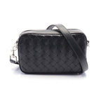 Bottega Veneta Shoulder Bag Intrecciato Black Leather