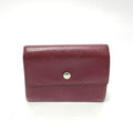 Hermes Card Case Series Leather Rouge Ash Silver