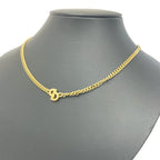 Christian Dior GP CD Logo Necklace Gold — view 4