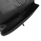 Chanel Chain Shoulder Bag So Black Lambskin Stitch 25 Double Flap — view 4