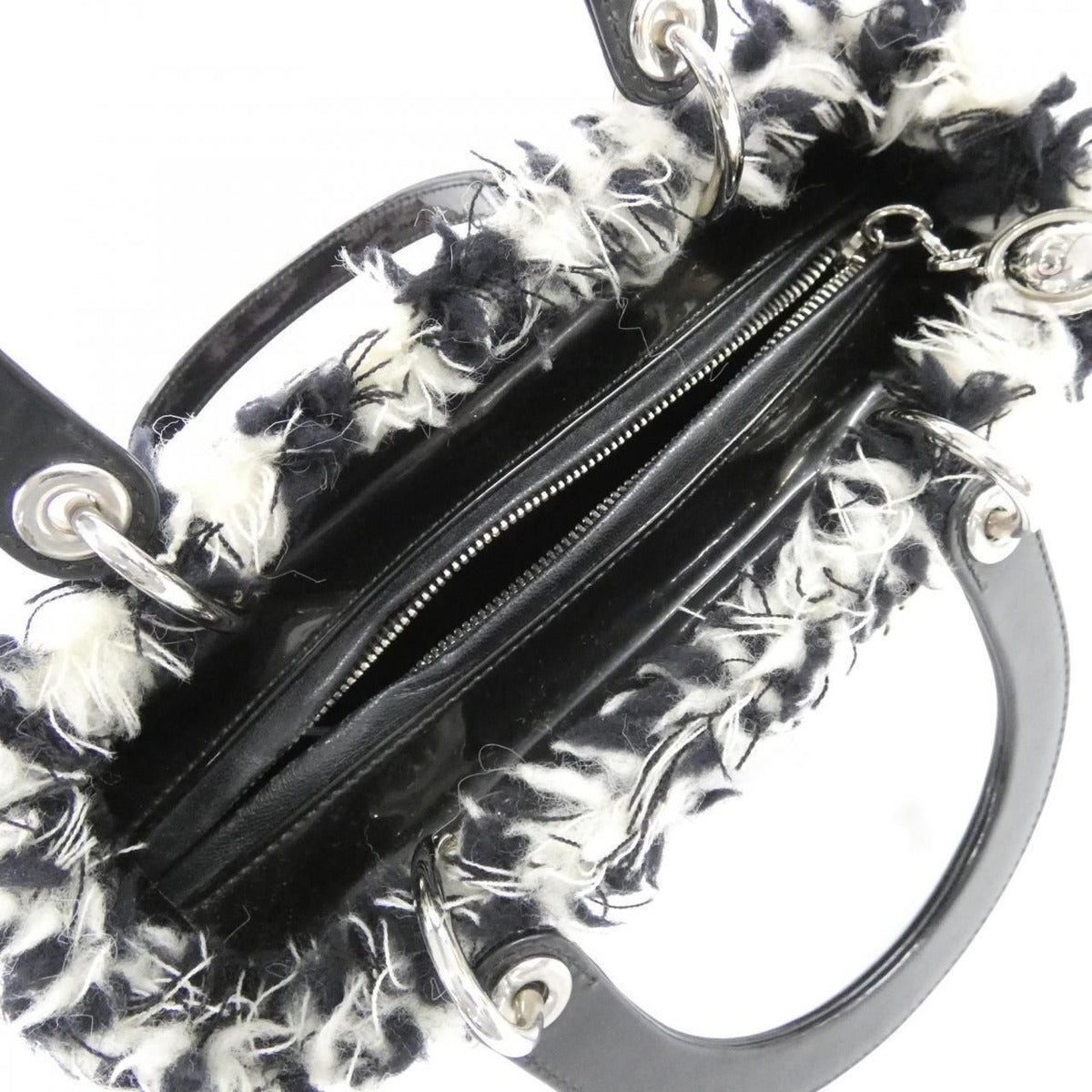 Christian Dior Medium Bag Tweed Black — view 9