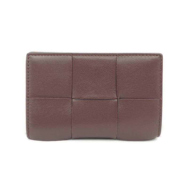 Bottega Veneta Cassette Business Card Case Wallet Gdhardware Red — view 2