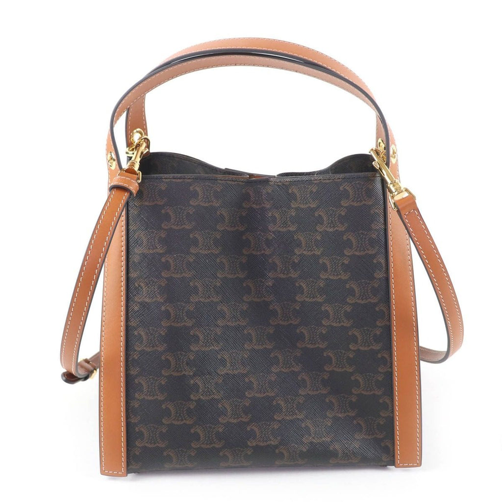 Celine Small Cubo Honey Logo Triomphe Canvas 2-Way Shoulder Bag — view 2