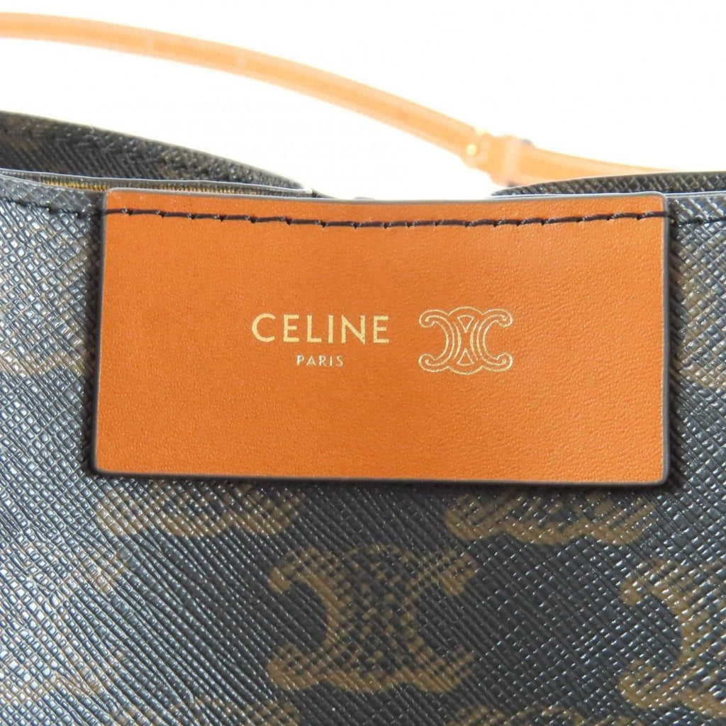 Celine Small Cubo Honey Logo Triomphe Canvas 2-Way Shoulder Bag — view 9