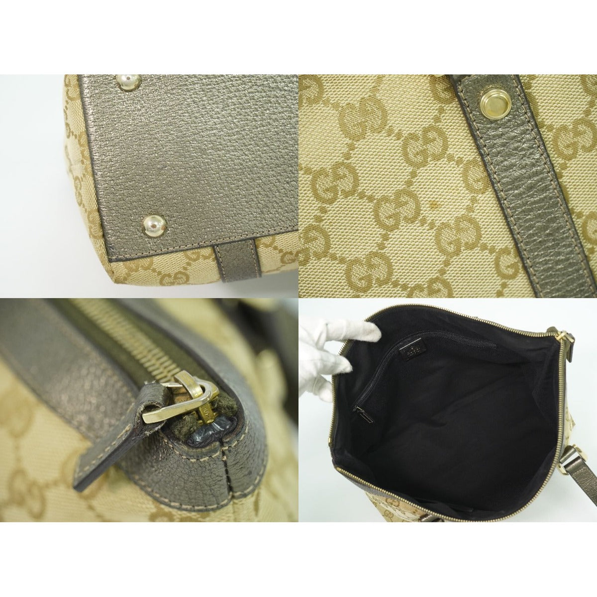 Gucci Abbey GG Canvas Tote Beige — view 8