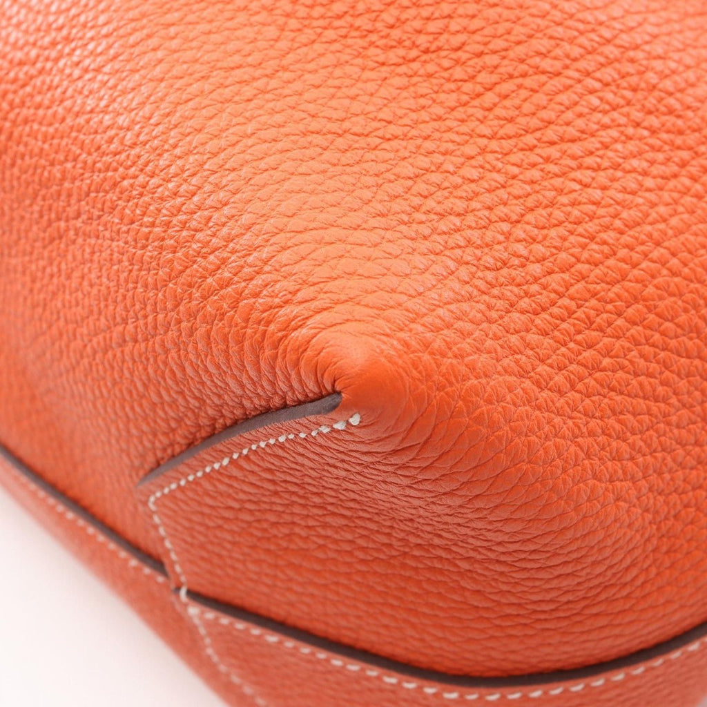 Hermes Tote Cover Serie 46 Orange Poppy Leather — view 7