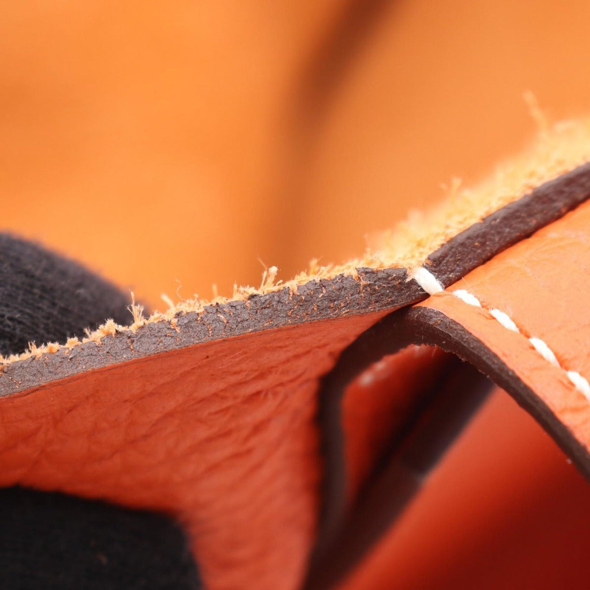 Hermes Tote Cover Serie 46 Orange Poppy Leather — view 8