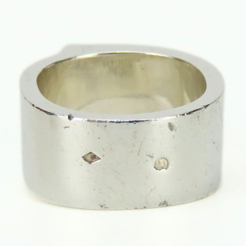 Hermes Ring Candy 51 Silver 925 11.1 g Light Blue H Logo — view 6