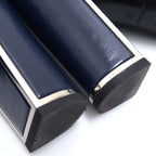 Chanel Short Boots 36 Side Gore Leather Navy Coco Mark — view 7