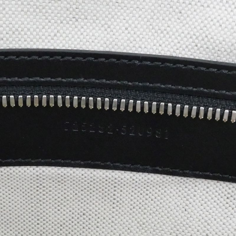 Gucci GG Embossed Boston Bag Black Leather 2-Way — view 9