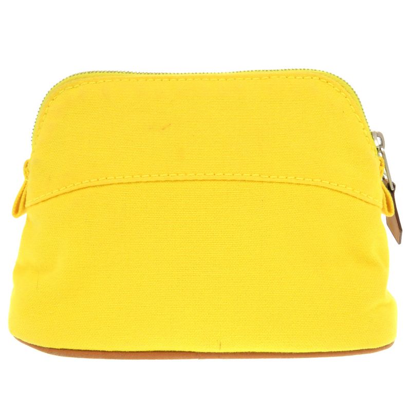 Hermes Bolide Pouch 16 Mini Cotton Yellow Cosmetic 0804 — view 2