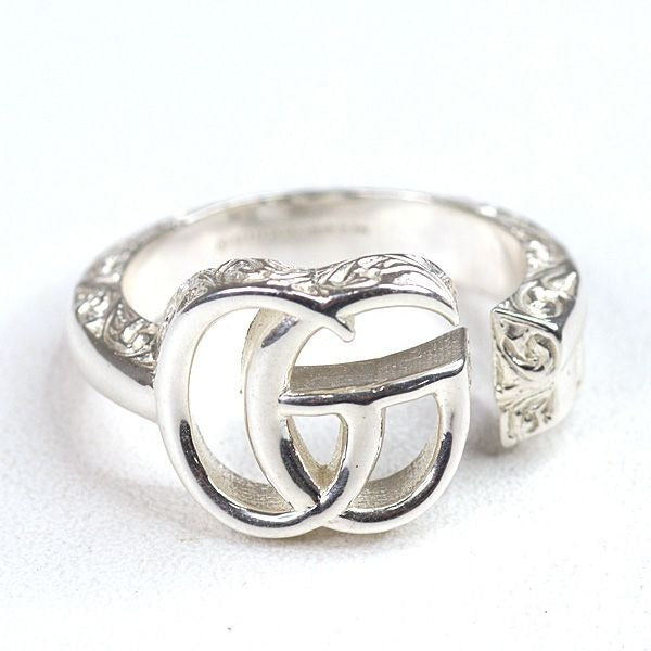 Gucci Double G Key Motif Ring Star Silver AG 925 Size 12 — view 2