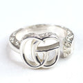 Gucci Double G Key Motif Ring Star Silver AG 925 Size 12