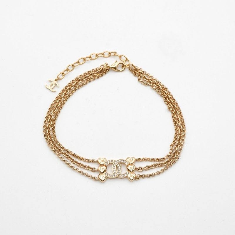 Chanel Choker Gold Coco Mark Rhinestone Heart — view 3