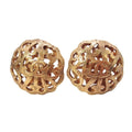 Chanel Vintage CC Logo Earrings Round